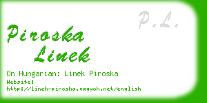 piroska linek business card